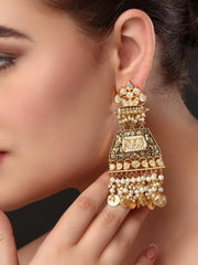 Gold Toned Drop Earrings
