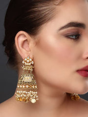 Gold Toned Drop Earrings