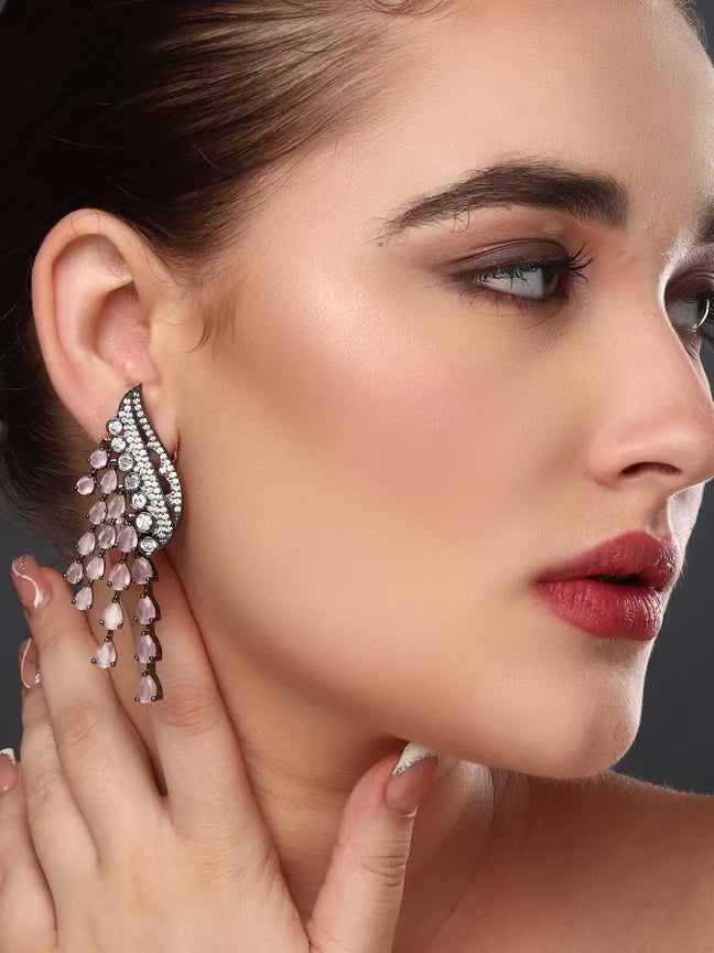 PINK DANGLER EARRING