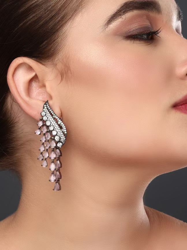 PINK DANGLER EARRING