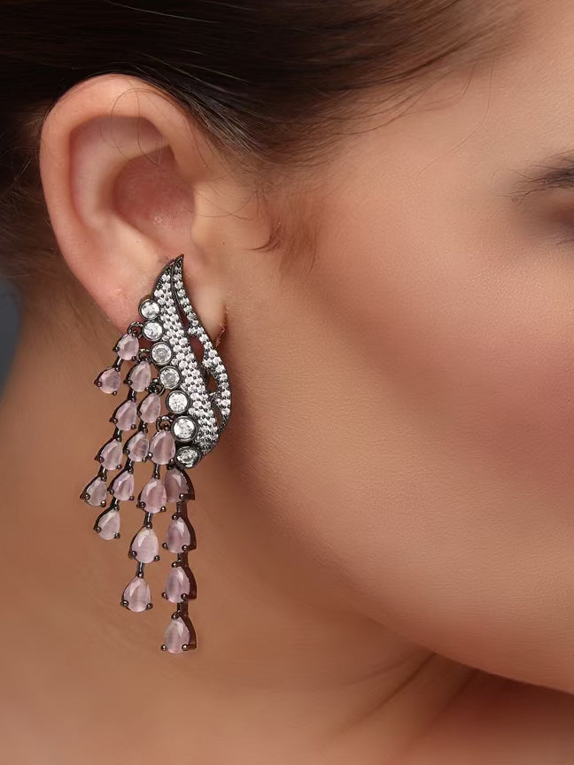PINK DANGLER EARRING