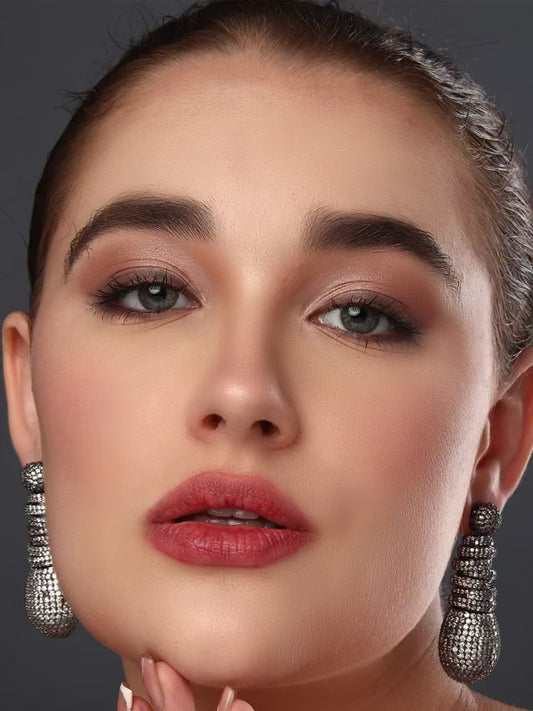 SILVER ZICRON EARRINGS - Reenisaa