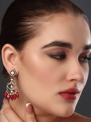 Gulizaar Red Kundan Earring