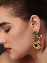 Golden Halo Drop Earring
