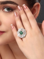 Victorian Emerald green Ring