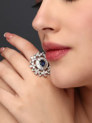 Snowflake Blue Ring