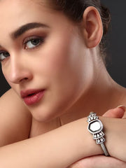 Uncut Polki  Kundan openable Bracelet with White Stones