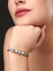 Sage Green Kundan Bracelet