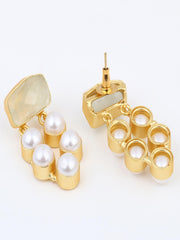 Multi-Pearl Cluster Earrings