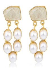 Multi-Pearl Cluster Earrings