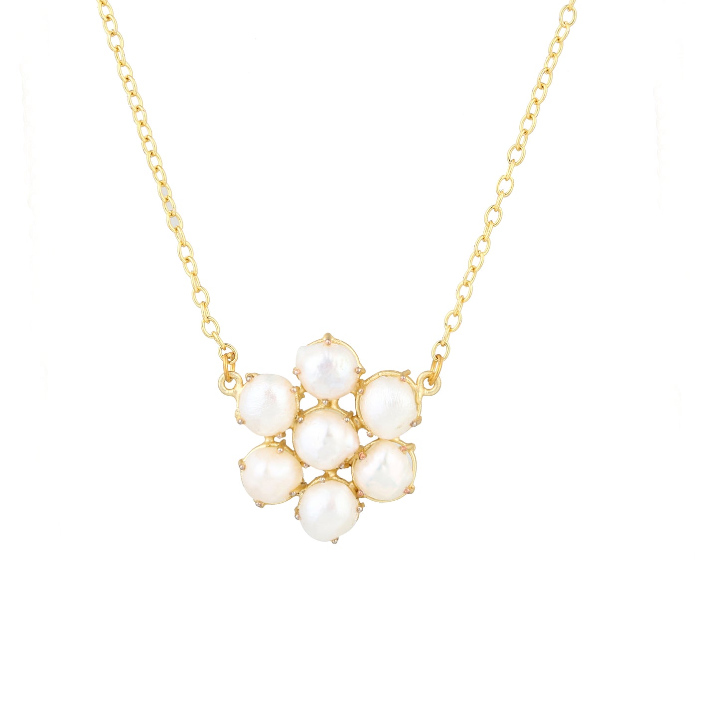 Pearl Bloom Pendant Necklace