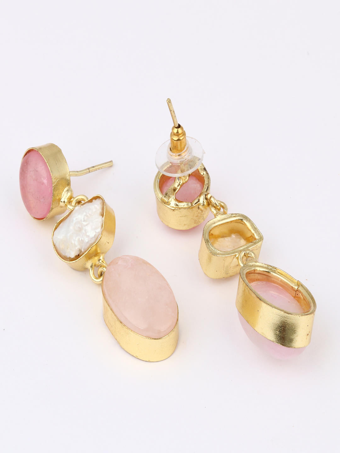 Blush Pearl Bloom Drop Earrings