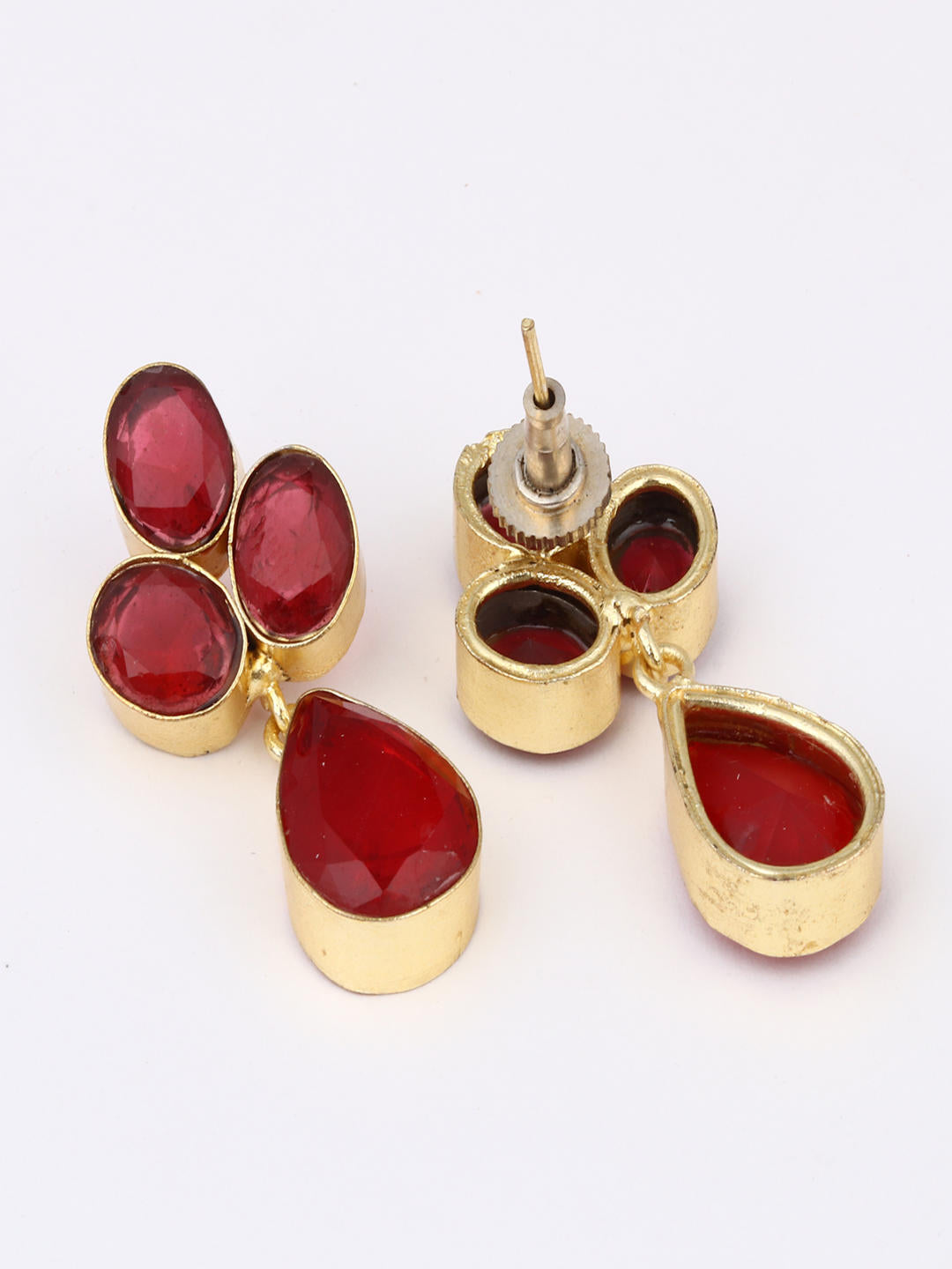 Crimson Drop Earrings