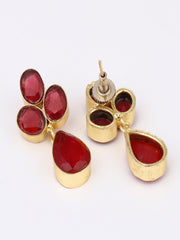 Crimson Drop Earrings