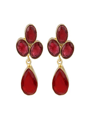 Crimson Drop Earrings
