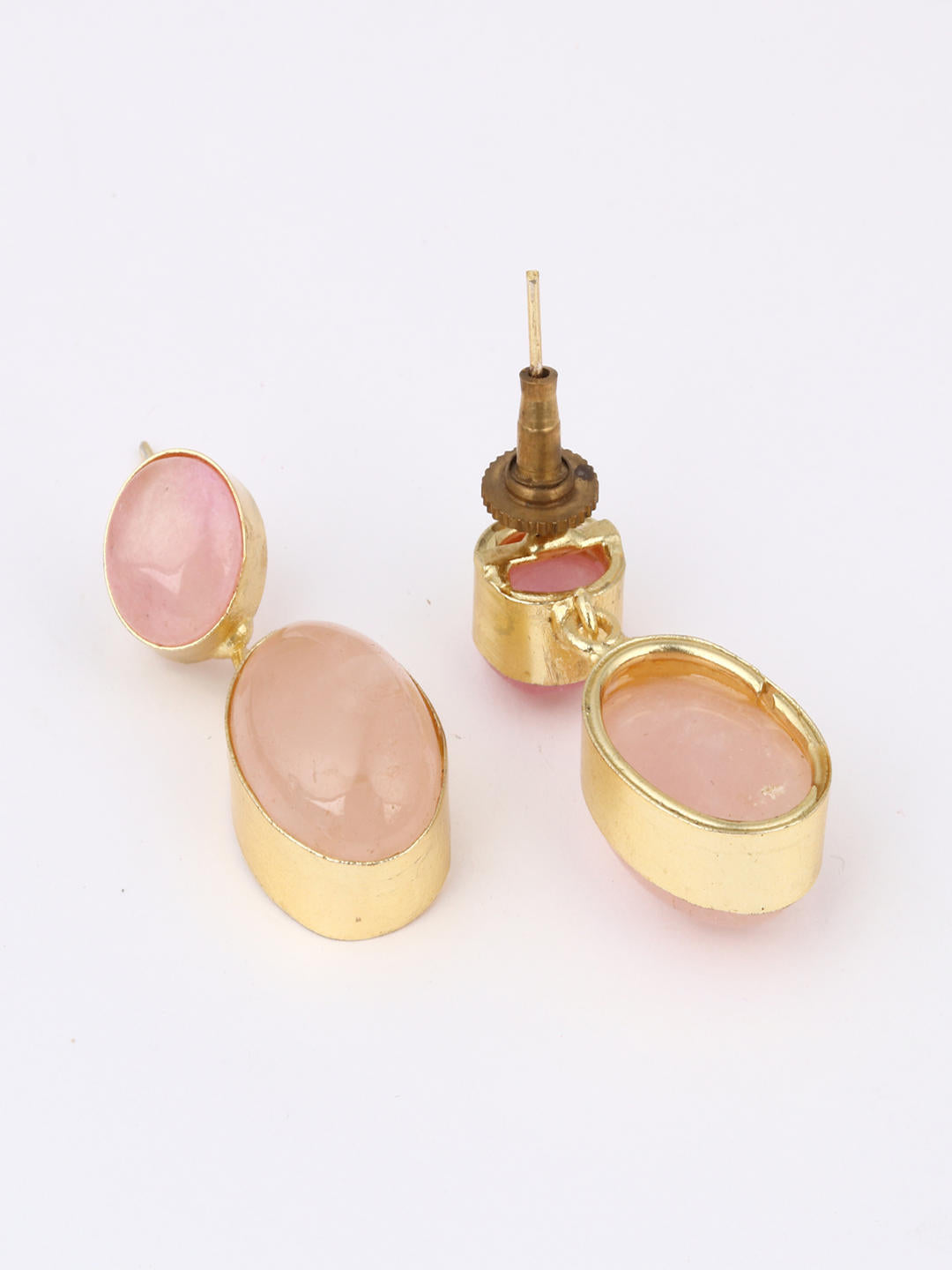 Rosé Glow Drop Earrings