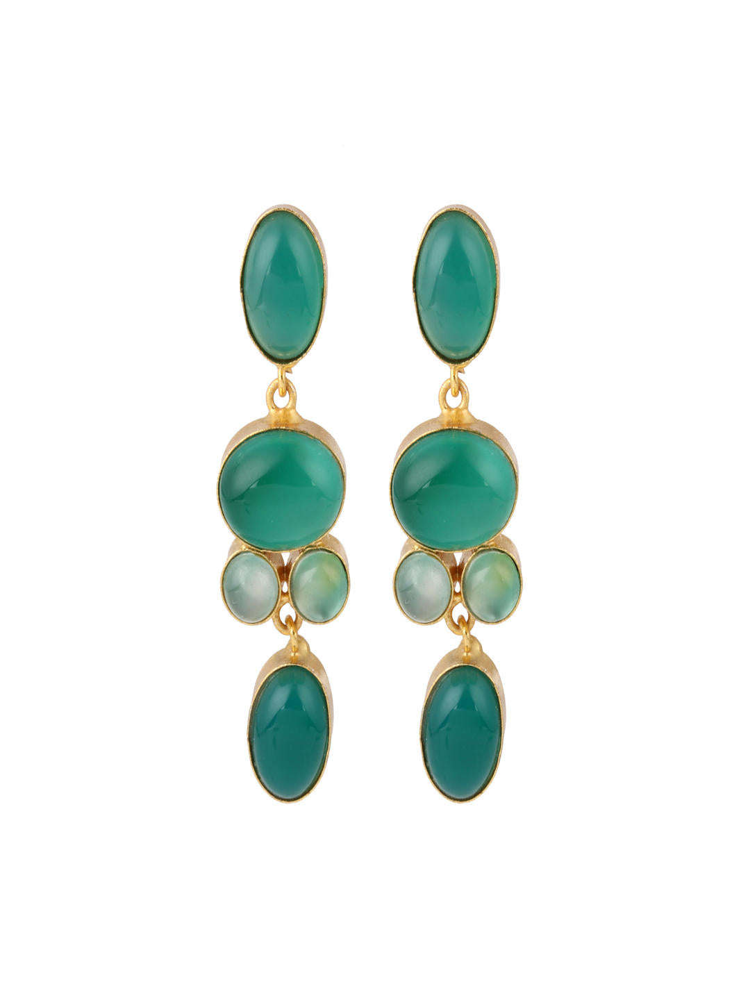 Emerald Tide Danglers
