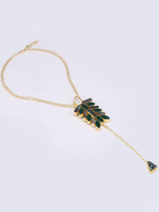 Emerald Vine Lariat Necklace