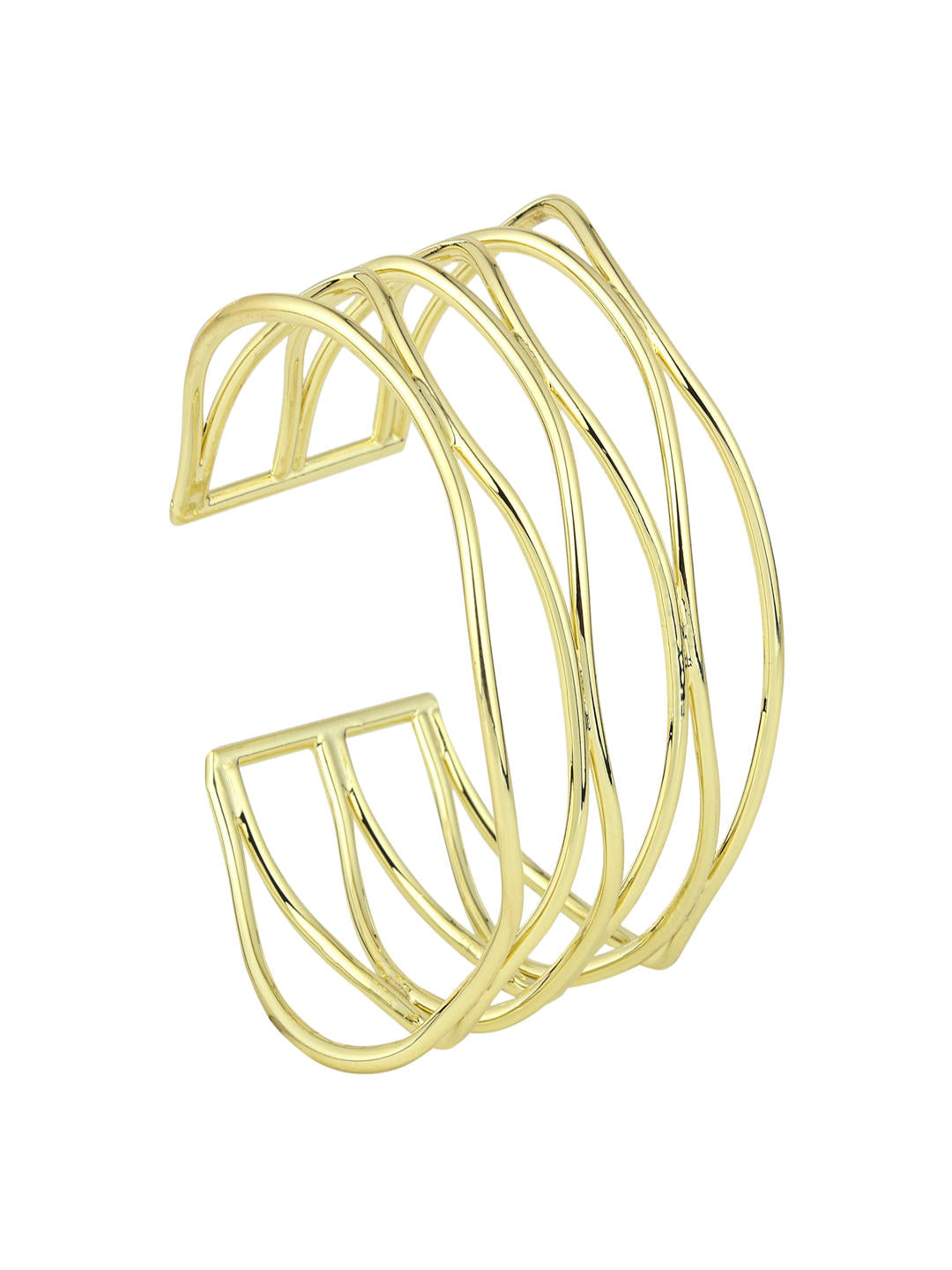 Golden Waves of Eternity Designer Bangle