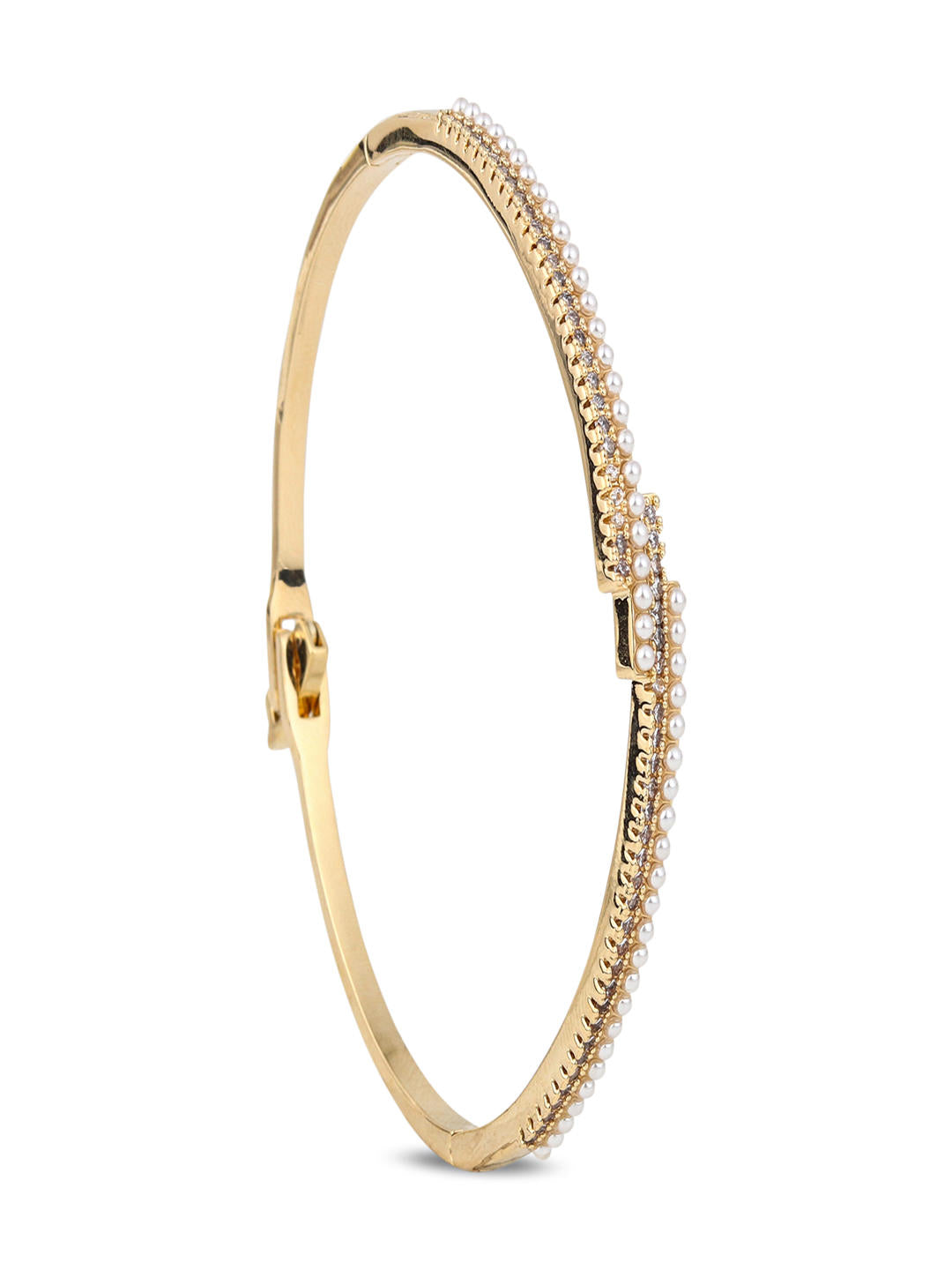 PearlGlow Dual-Row Bangle