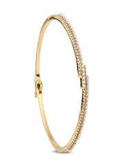 PearlGlow Dual-Row Bangle