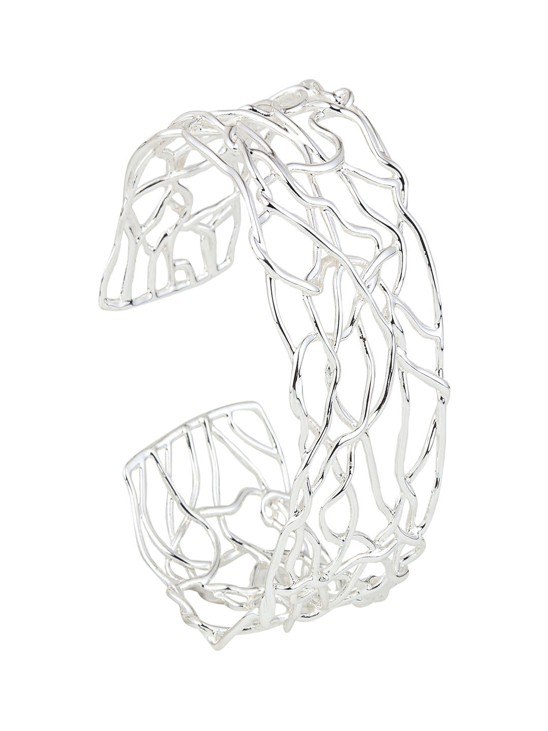 Silver Lace Mesh Bangle
