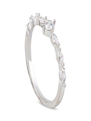 Eternal Marquise Solitaire Ring – Silver