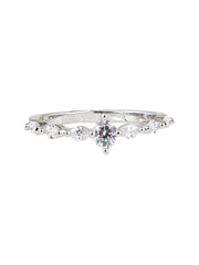Eternal Marquise Solitaire Ring – Silver