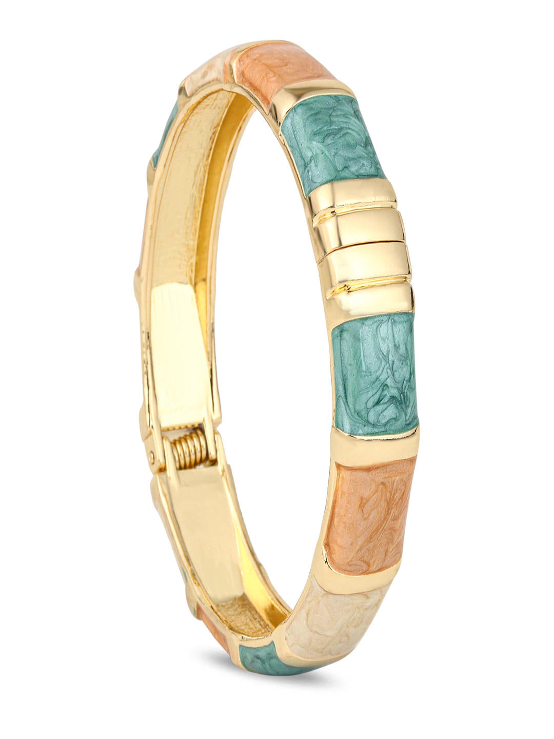 Enamel Voyage Colorblock Bangle