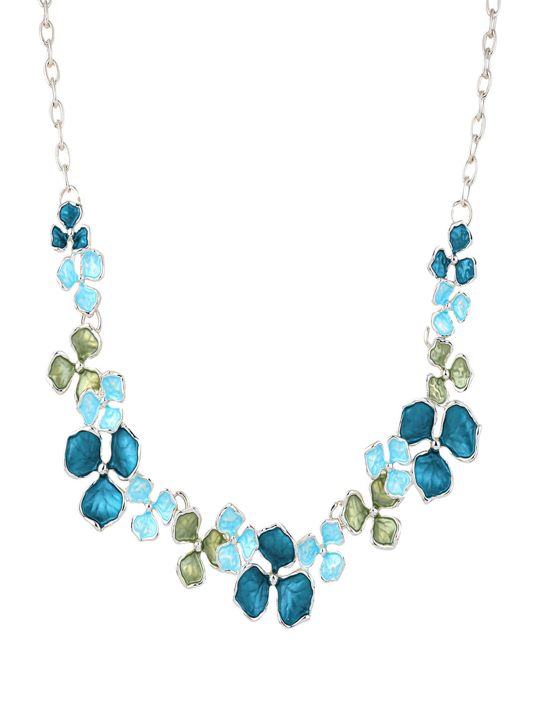 Ocean Petal Statement Necklace Set