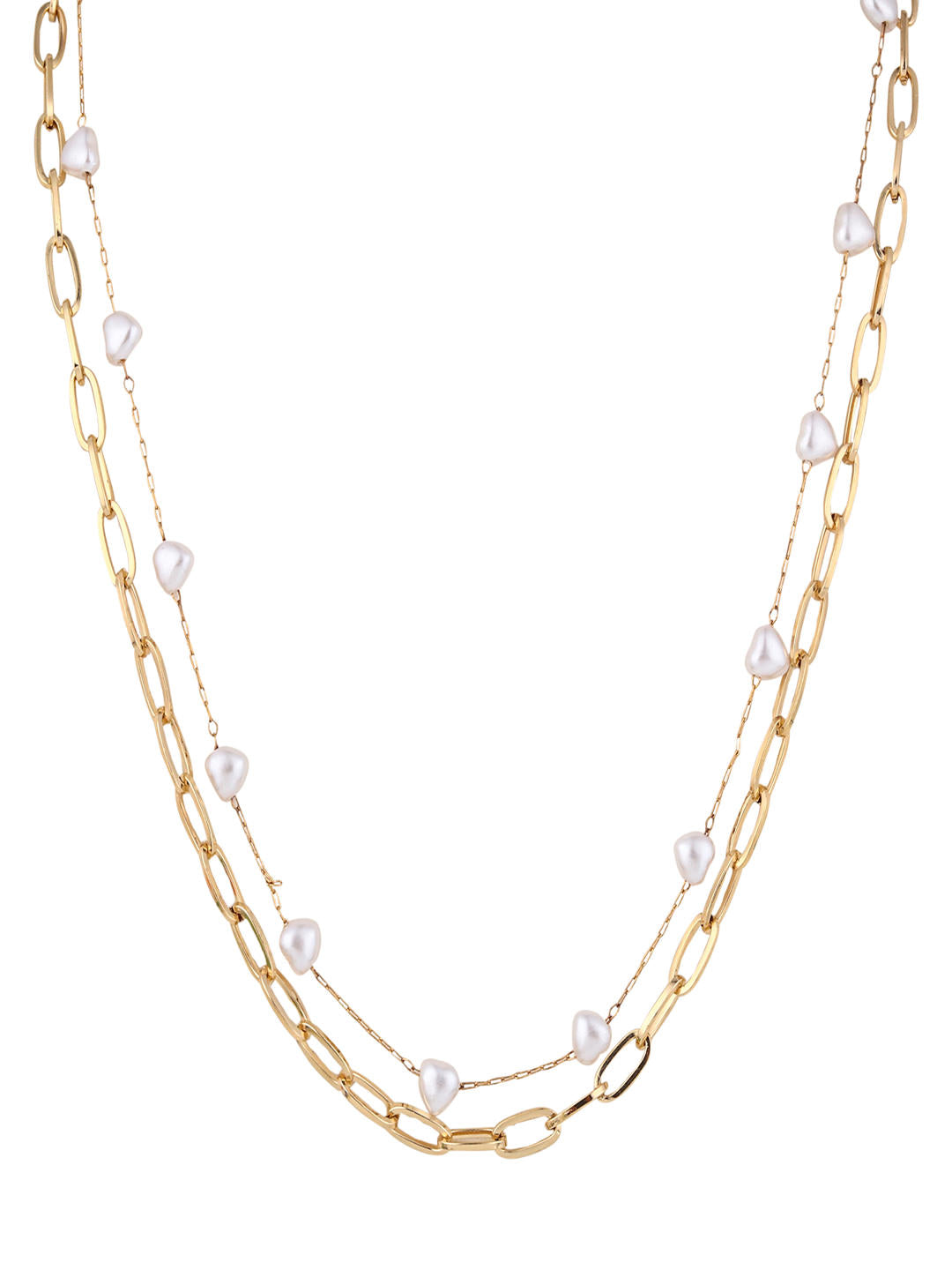 Luxe Loop Pearl Necklace and Bracelet Set