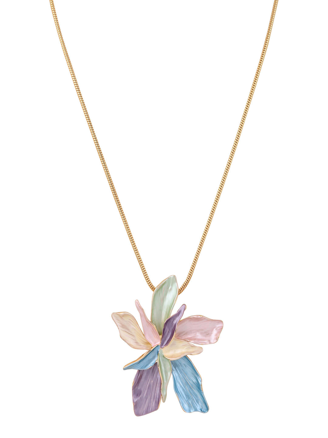 Pastel Petal Bloom Necklace Set