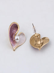 Blush Pearl Heart Necklace Set