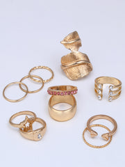 Gilded Luxe Stack Ring Set