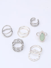 Silver Serenity Ring Ensemble