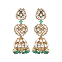 Nawaabi Begum Uncut Polki Jhumka