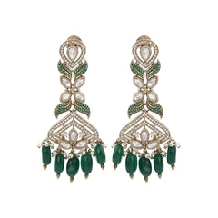 Gulizaar Emerald Polki Earring