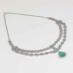 Serene Mint Elegance Necklace Set