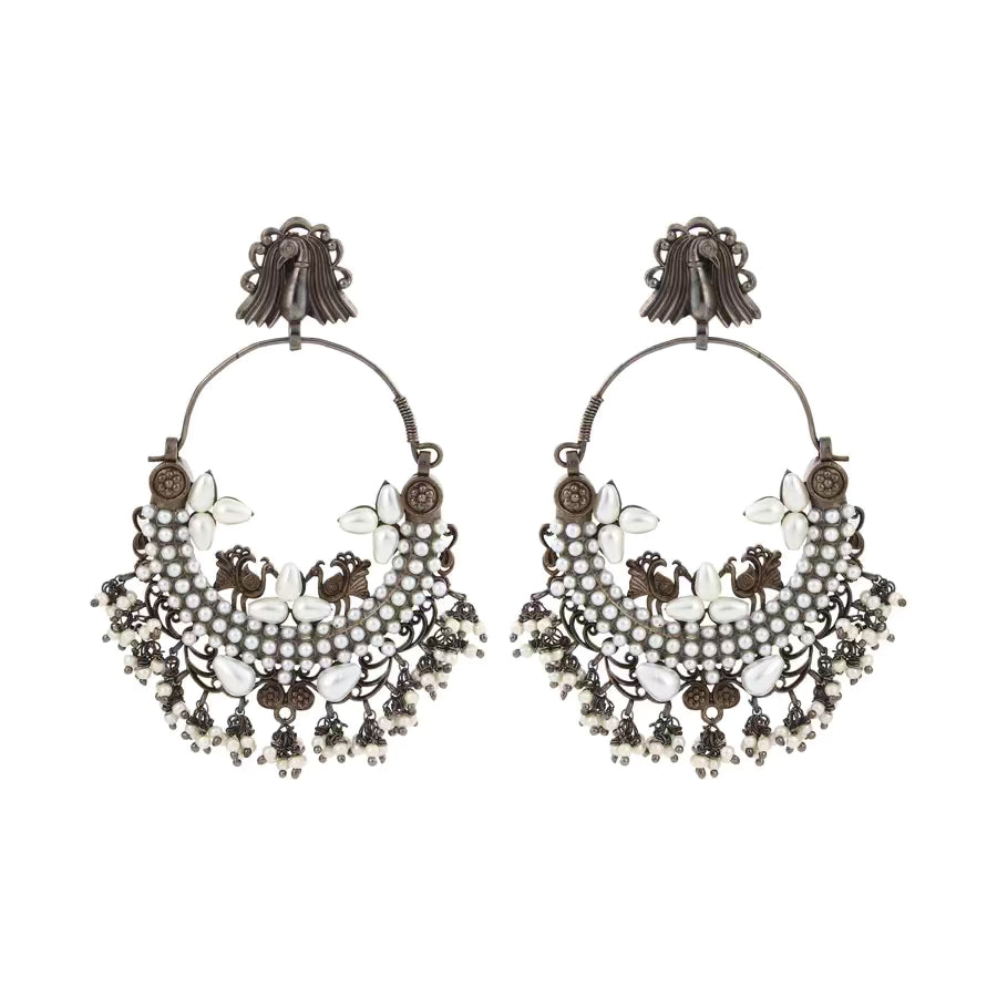 Pearl Majesty Chandbali Earring