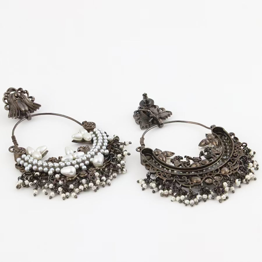 Pearl Majesty Chandbali Earring