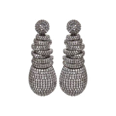 SILVER ZICRON EARRINGS