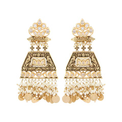 Gold Toned Drop Earrings