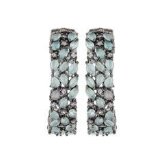 Sage Green Hoop Earrings
