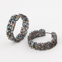 Multi Colour Hoop Earring