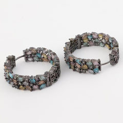 Multi Colour Hoop Earring