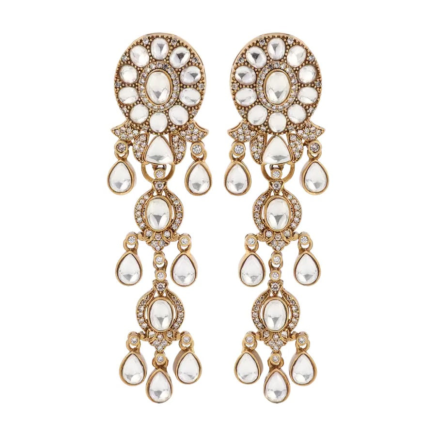 Kundan Embellished Dangler Earrings