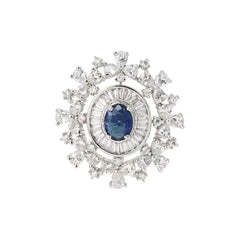 Snowflake Blue Ring